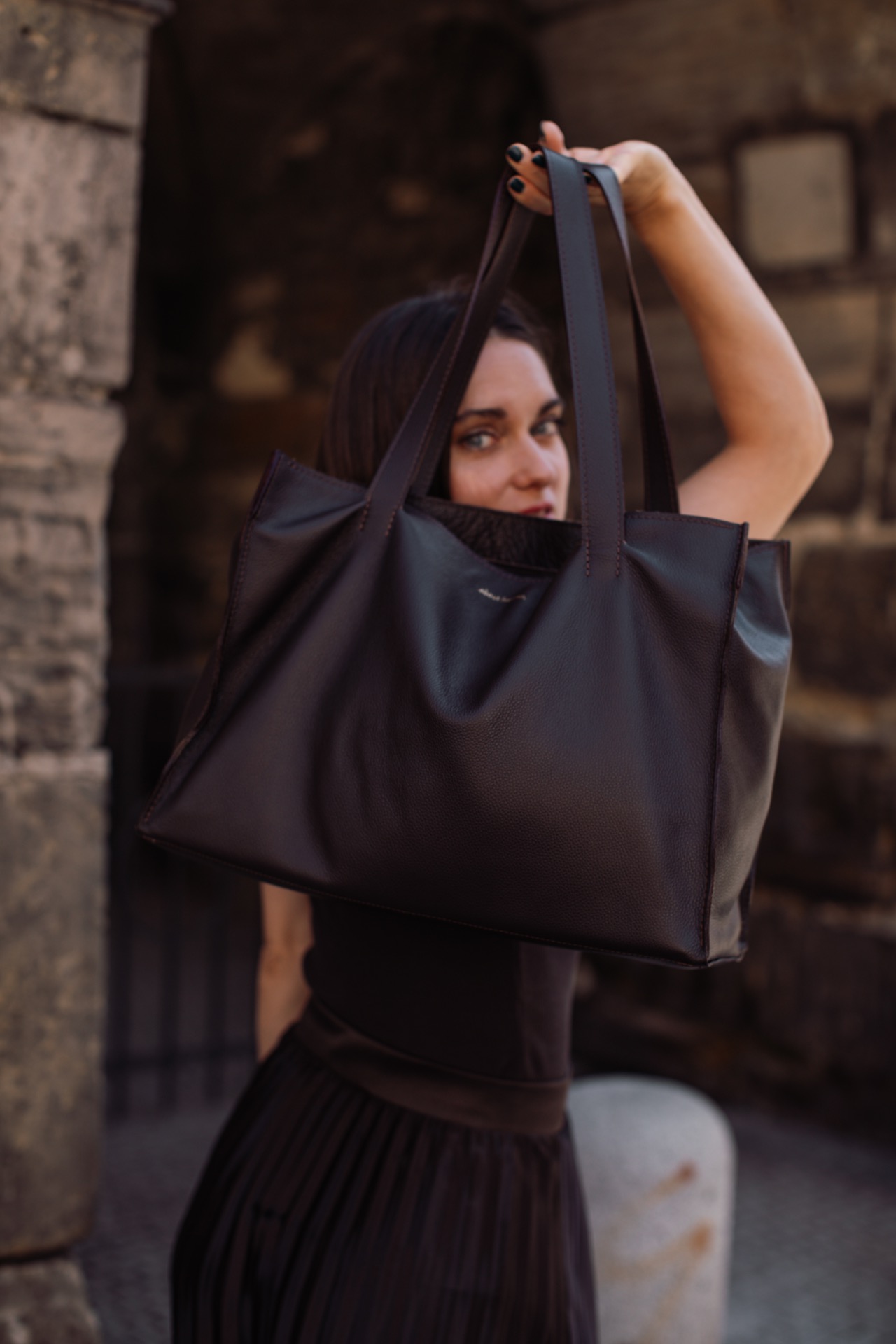 .dark brown textured.